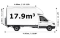 Luton Van - Side View Dimension Thumbnail